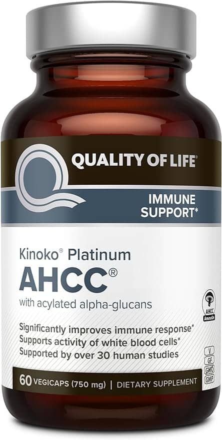 Quality of Life Premium Kinoko Platinum AHCC Herbal Supplement